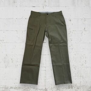 Orvis Tech Trek Pants 38x30 Olive Green Hiking Fishing Water Repellent Stretch